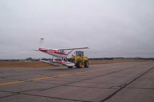 seaplainloading Hibbing MN airport