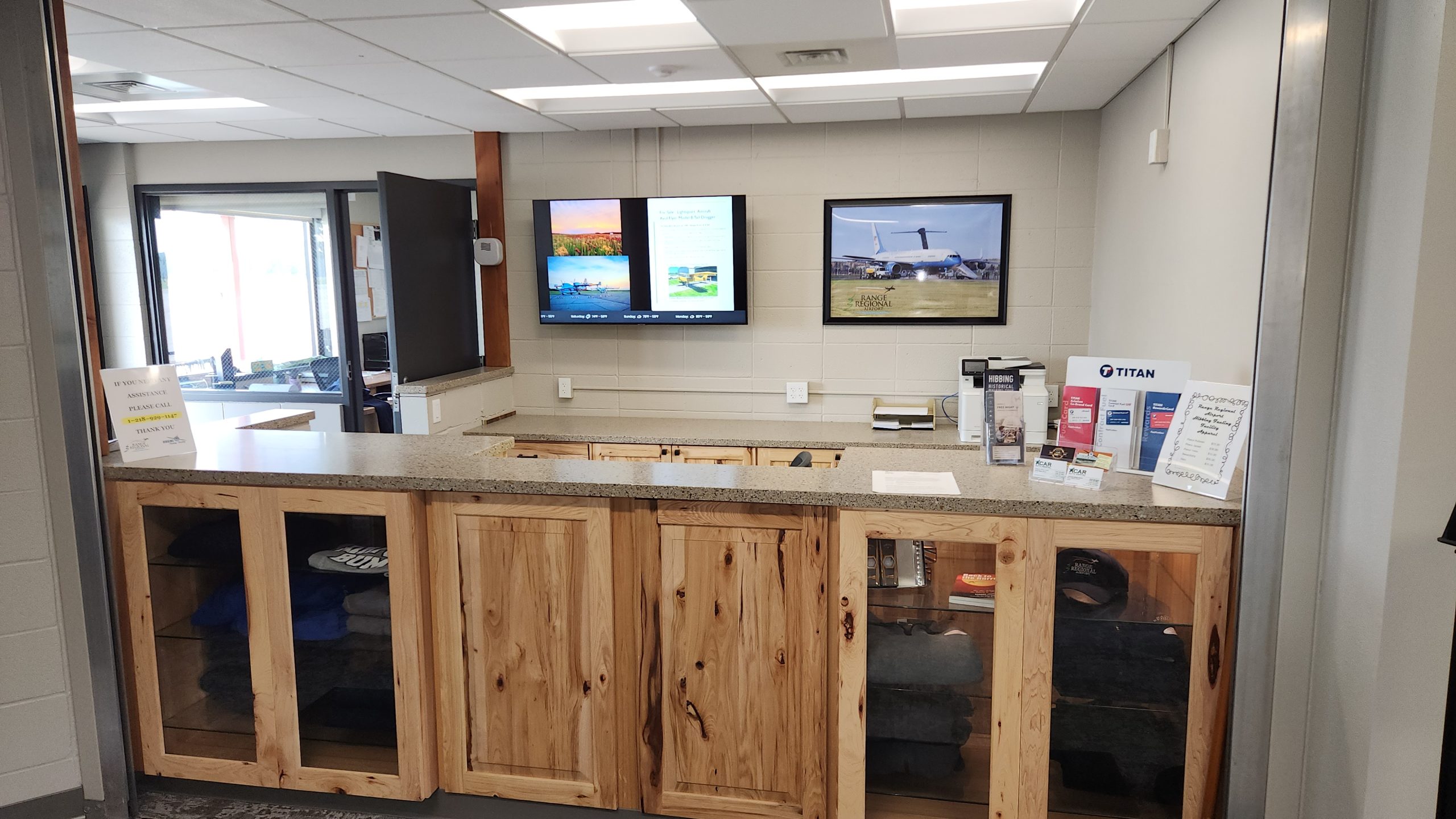 Range Regional Airport FBO Counter